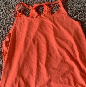 Highlighter orange tank top